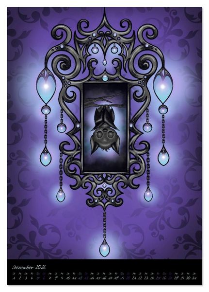Produktbild: Gothic Fantasy Tiere (Tischkalender 2026 DIN A5 hoch), CALVENDO Monatskalender