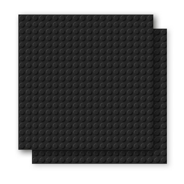 Produktbild: BRIXIES 225018 - Platte 20 x 20 Doppelpack schwarz, Bauplatten, 1 St&uuml;ck
