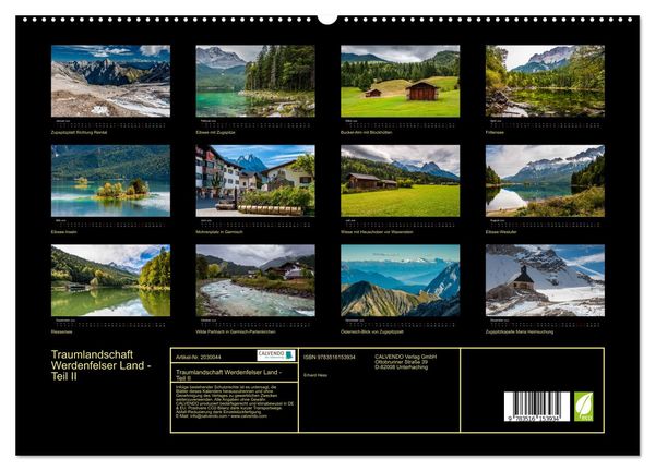 Produktbild: Traumlandschaft Werdenfelser Land - Teil II (hochwertiger Premium Wandkalender 2026 DIN A2 quer), Kunstdruck in Hochglanz