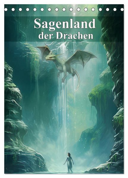Produktbild: Sagenland der Drachen (Tischkalender 2026 DIN A5 hoch), CALVENDO Monatskalender