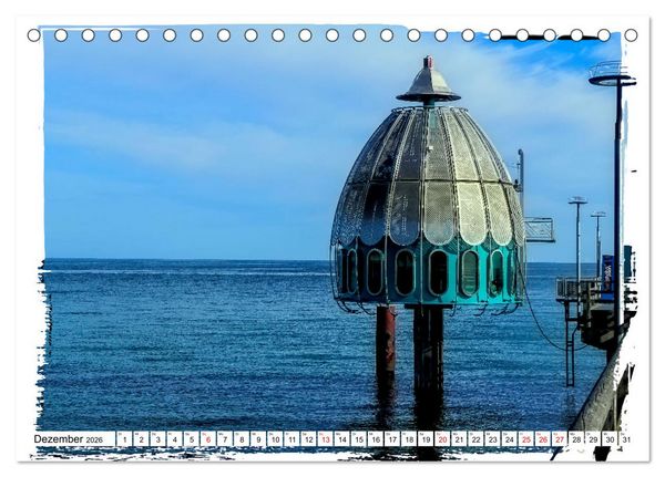 Produktbild: Zingst Sehnsucht nach Meer (Tischkalender 2026 DIN A5 quer), CALVENDO Monatskalender