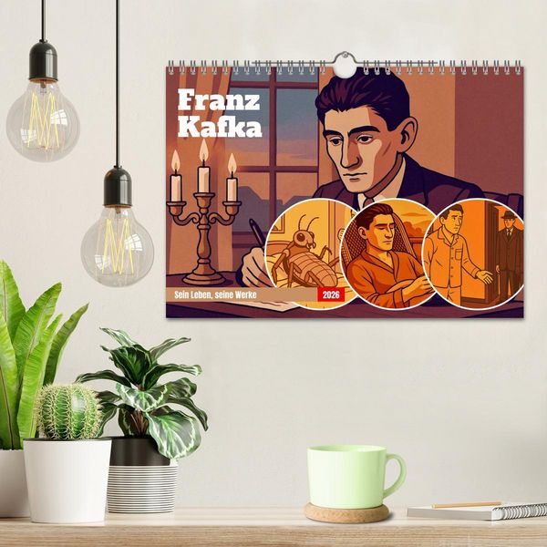 Produktbild: Franz Kafka (Wandkalender 2026 DIN A4 quer), CALVENDO Monatskalender