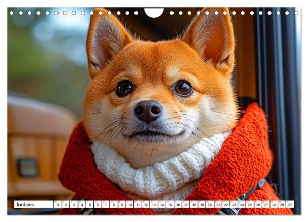 Produktbild: Strick-Pfoten - Flauschige Freunde in gestrickten Meisterwerken (Wandkalender 2026 DIN A4 quer), CALVENDO Monatskalender