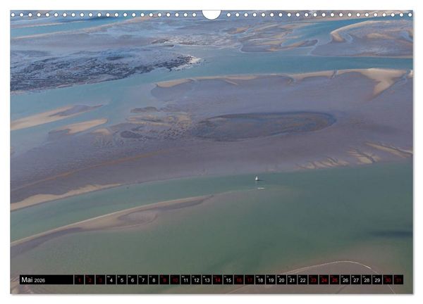 Produktbild: Das Wattenmeer von oben (Wandkalender 2026 DIN A3 quer), CALVENDO Monatskalender