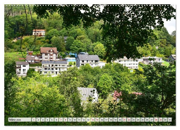 Produktbild: Rurberg und Woffelsbach - Leben wo andere Urlaub machen, in der Eifel (hochwertiger Premium Wandkalender 2026 DIN A2 quer), Kunstdruck in Hochglanz