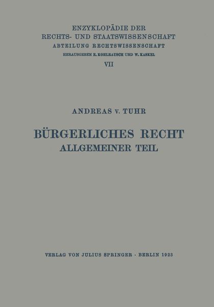 Produktbild: B&uuml;rgerliches Recht Allgemeiner Teil