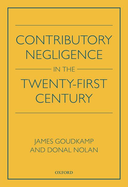 Produktbild: Contributory Negligence in the Twenty-First Century