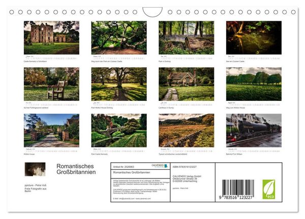 Produktbild: Romantisches Gro&szlig;britannien (Wandkalender 2026 DIN A4 quer), CALVENDO Monatskalender