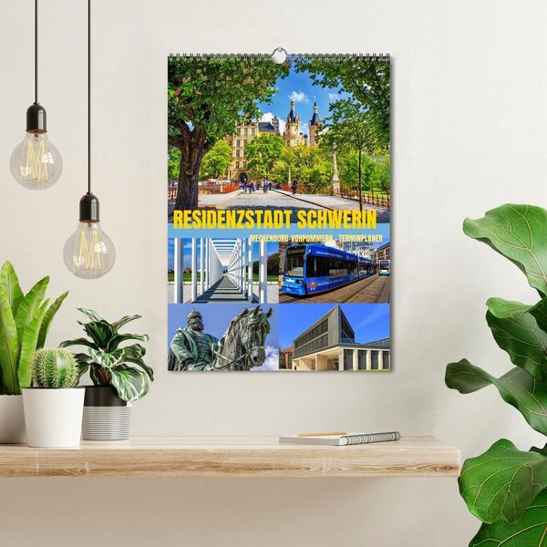 Produktbild: Residenzstadt Schwerin - Mecklenburg-Vorpommern - Terminplaner (Wandkalender 2026 DIN A3 hoch), CALVENDO Monatskalender