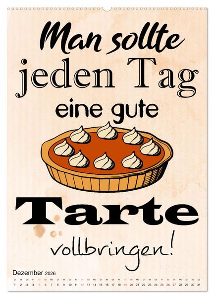 Produktbild: B&auml;ckerspr&uuml;che (hochwertiger Premium Wandkalender 2026 DIN A2 hoch), Kunstdruck in Hochglanz