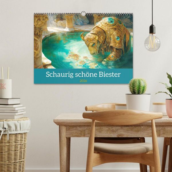 Produktbild: Schaurig sch&ouml;ne Biester (Wandkalender 2026 DIN A3 quer), CALVENDO Monatskalender