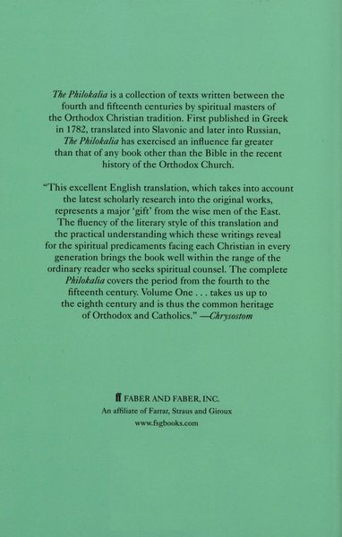 Produktbild: The Philokalia, Volume 1