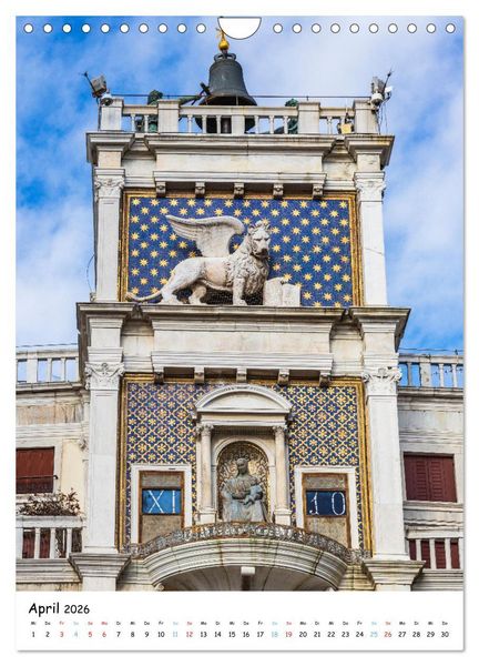 Produktbild: Venedig - Magische Impressionen (Wandkalender 2026 DIN A4 hoch), CALVENDO Monatskalender