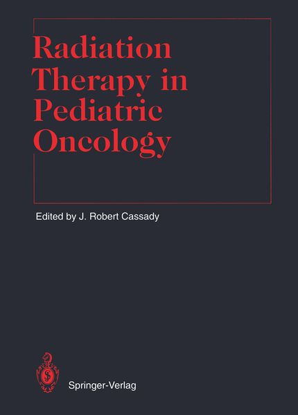 Produktbild: Radiation Therapy in Pediatric Oncology