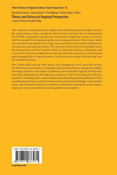Produktbild: Theory and History in Regional Perspective