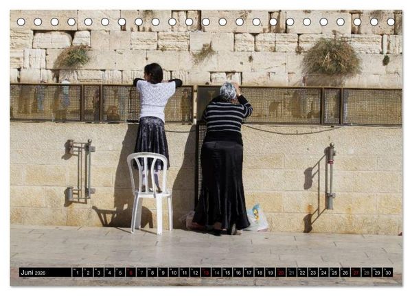 Produktbild: Jerusalem - die Goldene Stadt (Tischkalender 2026 DIN A5 quer), CALVENDO Monatskalender