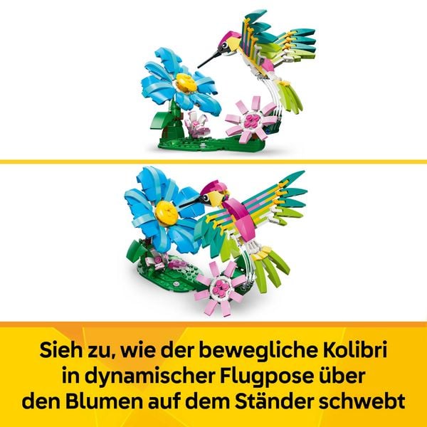 Produktbild: LEGO Creator 3-in-1-Set 31384 Wilde Tiere: Bunter Kolibri, Tierfiguren