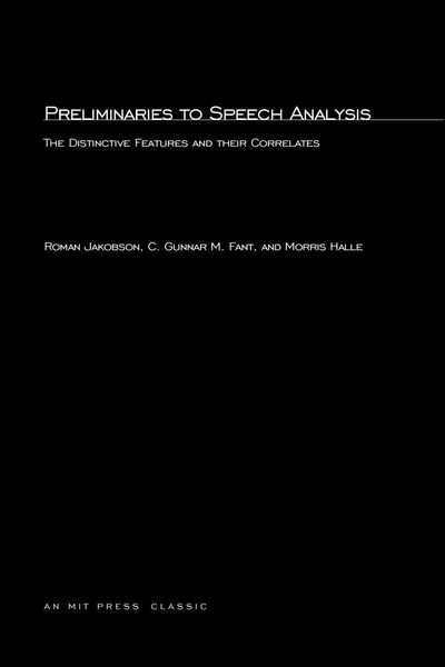 Produktbild: Preliminaries to Speech Analysis