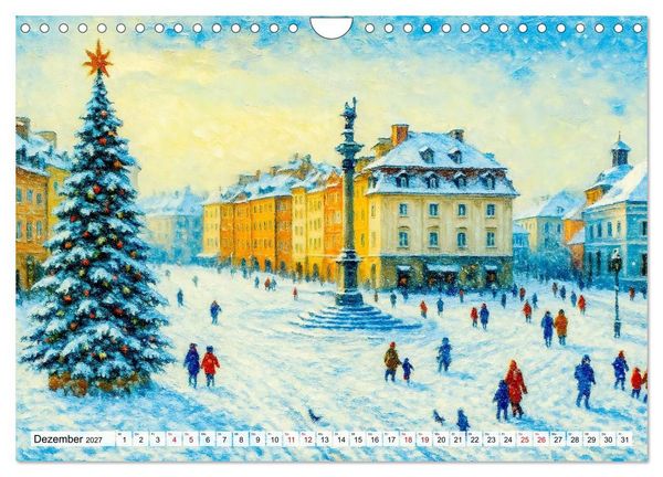 Produktbild: Warschau Impressionen - Historische Orte in leuchtenden Farben (Wandkalender 2027 DIN A4 quer), CALVENDO Monatskalender