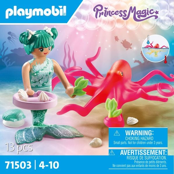 PLAYMOBIL 71503 - Princess Magic - Meerjungfrau mit Farbwechselkrake