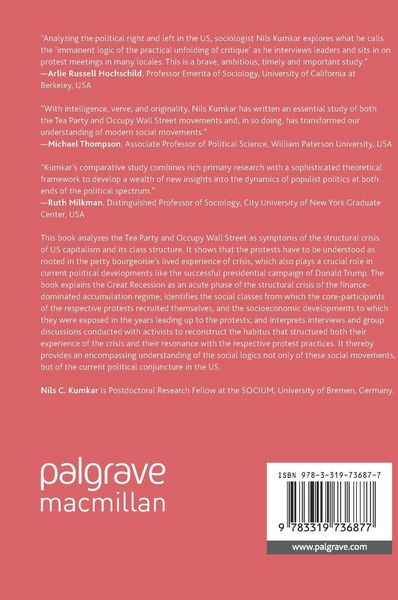 Produktbild: The Tea Party, Occupy Wall Street, and the Great Recession