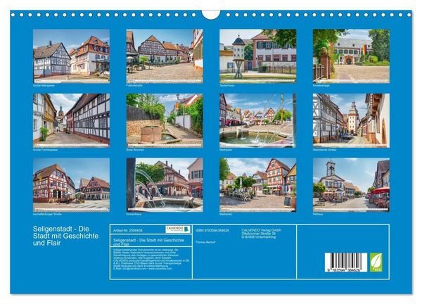 Produktbild: Seligenstadt - Die Stadt mit Geschichte und Flair (Wandkalender 2027 DIN A3 quer), CALVENDO Monatskalender