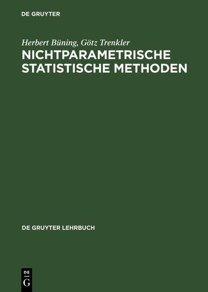 Produktbild: Nichtparametrische statistische Methoden