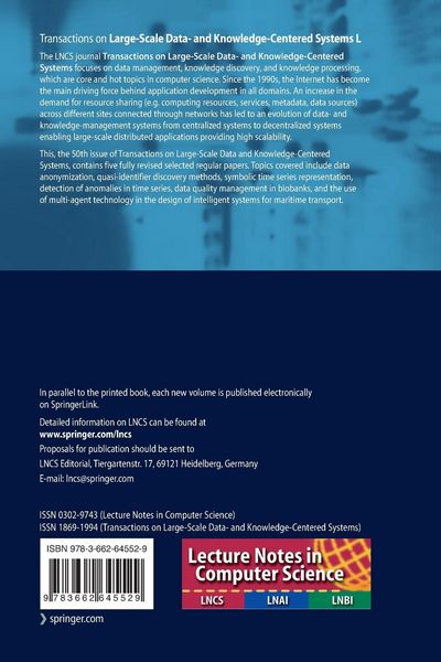 Produktbild: Transactions on Large-Scale Data- and Knowledge-Centered Systems L