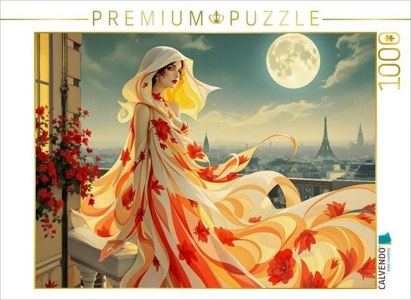 CALVENDO Puzzle Mondschein-Poesie | 1000 Teile Lege-Größe 64x48cm Foto-Puzzle für glückliche Stunden
