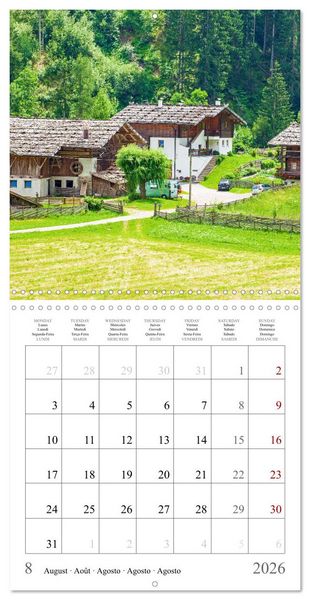 Produktbild: Beautiful old farmhouses (Wall Calendar 2026 12 &times; 12 Inch) CALVENDO 12 Month Wall Calendar