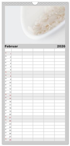 Produktbild: Familienplaner 2026 - my.LIFESTYLE - Leben in Wei&szlig; mit 5 Spalten (Wandkalender, 21 x 45 cm) CALVENDO