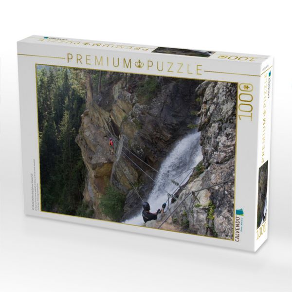 Produktbild: CALVENDO Puzzle AT-&Ouml;tztal, Klettersteig Lehner Wasserfall | 1000 Teile Lege-Gr&ouml;&szlig;e 64x48cm Foto-Puzzle f&uuml;r gl&uuml;ckliche Stunden