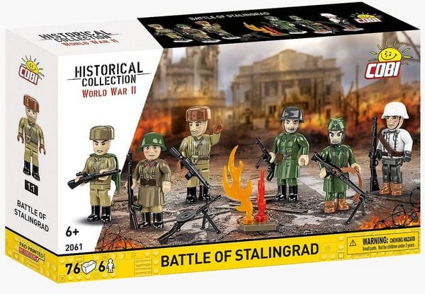 Produktbild: COBI Historical Collection 2061 - Battle of Stalingrad, WWII, 6 Spielfiguren, 76 Klemmbausteine