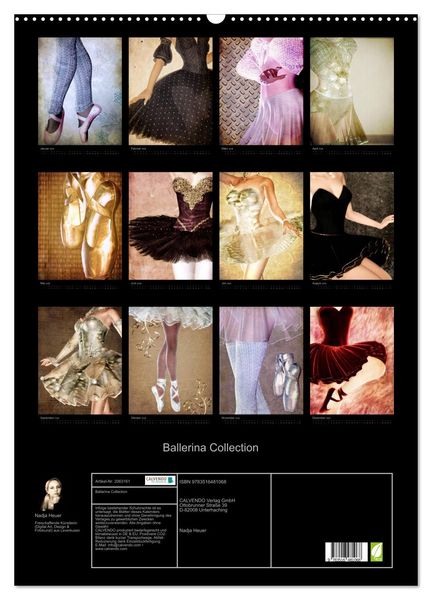 Produktbild: Ballerina Collection (Wandkalender 2026 DIN A2 hoch), CALVENDO Monatskalender
