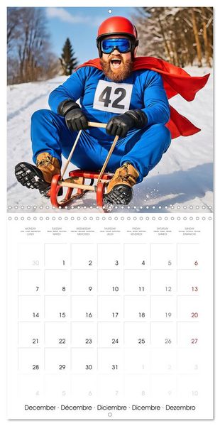 Produktbild: The Great Man Calendar. A year full of male chaos. (Wall Calendar 2026 12 &times; 12 Inch) CALVENDO 12 Month Wall Calendar