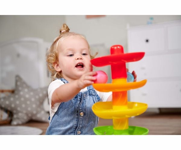 Produktbild: Simba 104010053 - ABC Regenbogen Kugelturm, Kugelbahn, H&ouml;he: 40 cm