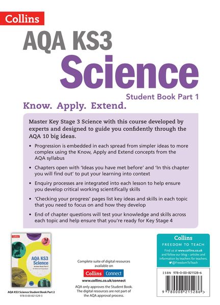 Produktbild: AQA KS3 Science Student Book Part 1