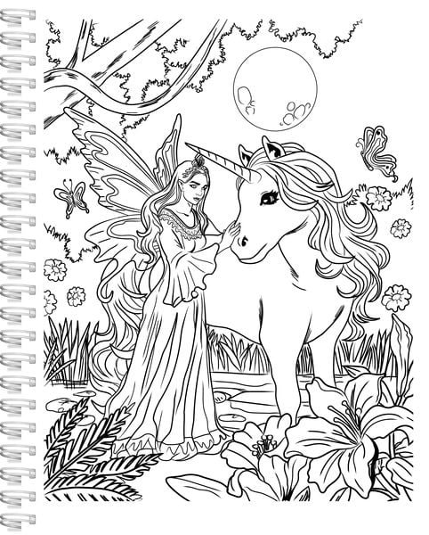 Produktbild: Einhorn-Malbuch