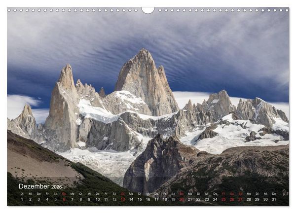 Produktbild: Majest&auml;tische Bergwelten Cerro Torre & Fitzroy Patagonien (Wandkalender 2026 DIN A3 quer), CALVENDO Monatskalender