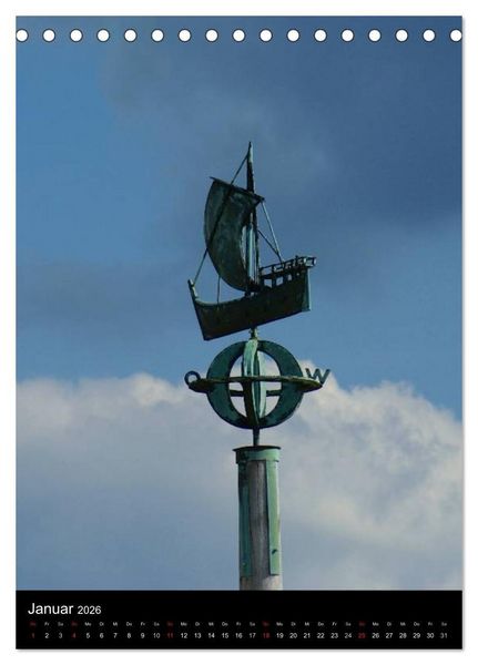 Produktbild: Bremerhaven an der Nordsee (Tischkalender 2026 DIN A5 hoch), CALVENDO Monatskalender