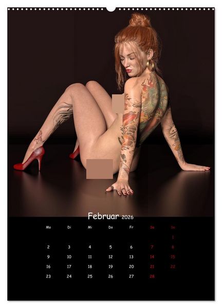 Produktbild: Portraits von t&auml;towierten Frauen (hochwertiger Premium Wandkalender 2026 DIN A2 hoch), Kunstdruck in Hochglanz