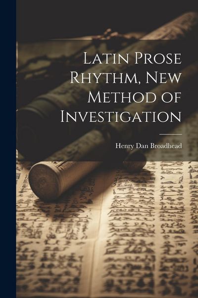 Produktbild: Latin Prose Rhythm, new Method of Investigation