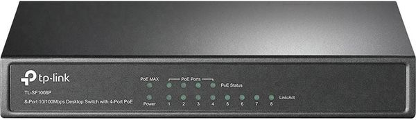 TP-LINK TL-SF1008P V5 TL-SF1008P V5 Netzwerk Switch 8 Port 10 / 100 MBit/s PoE-Funktion