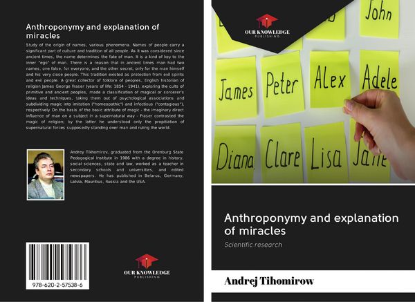 Produktbild: Anthroponymy and explanation of miracles