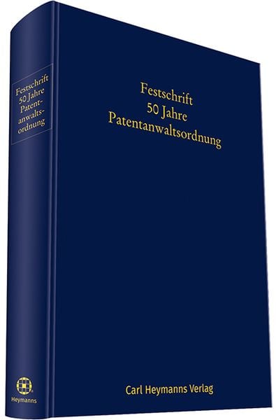 Produktbild: Festschrift 50 Jahre Patentanwaltsordnung