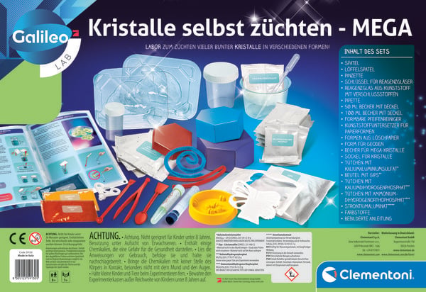 Produktbild: Clementoni Galileo - Kristalle selbst z&uuml;chten - Mega