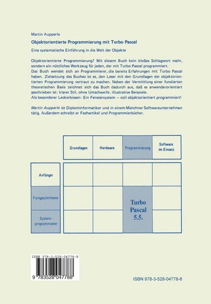 Produktbild: Objektorientierte Programmierung mit TURBO PASCAL (5.5)