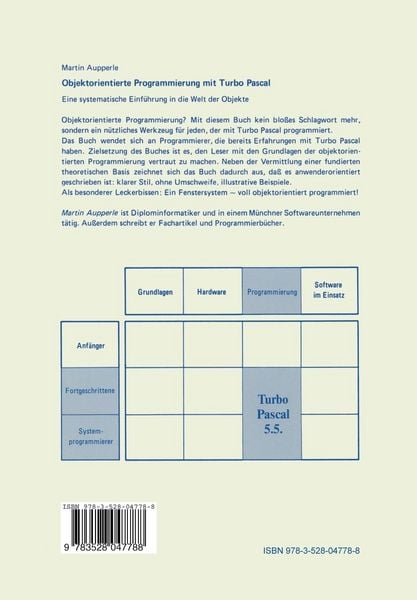 Produktbild: Objektorientierte Programmierung mit Turbo Pascal