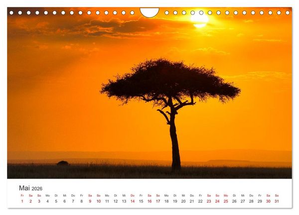 Produktbild: Kenia - Eine Entdeckungsreise durch das Land im Osten Afrikas (Wandkalender 2026 DIN A4 quer), CALVENDO Monatskalender