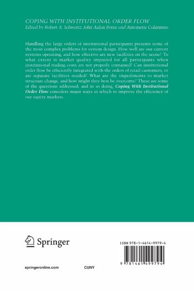 Produktbild: Coping With Institutional Order Flow